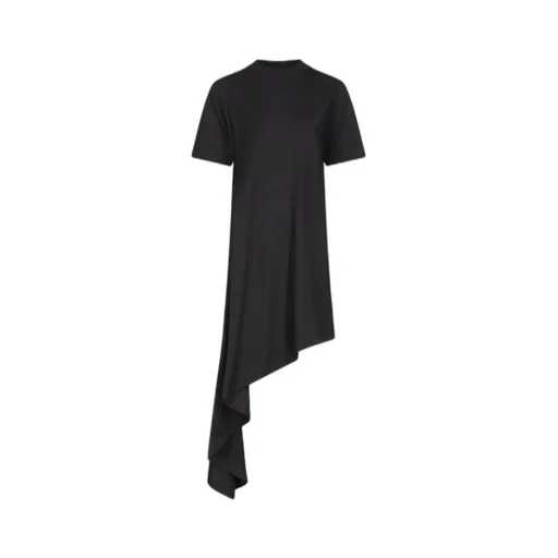 Crew-Neck Asymmetrical Dress