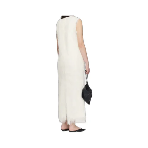 White Tiwa Fringed Maxi Dress