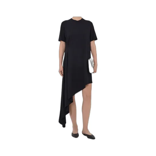 Crew-Neck Asymmetrical Dress