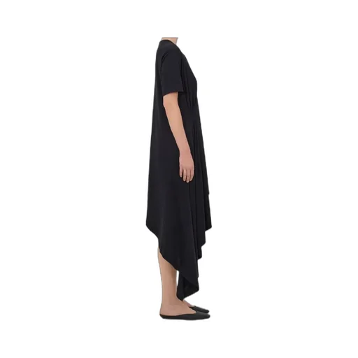 Crew-Neck Asymmetrical Dress