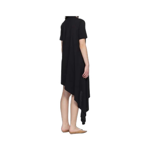 Crew-Neck Asymmetrical Dress