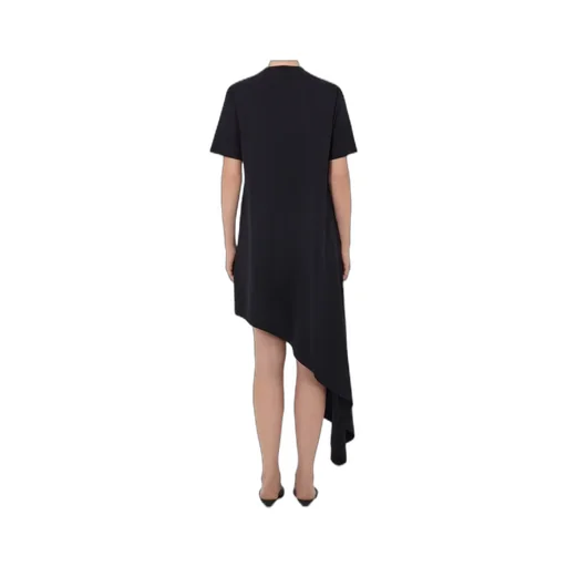 Crew-Neck Asymmetrical Dress