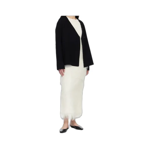 Black Maara Asymmetric Drap Jacket
