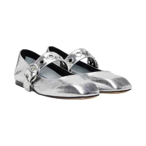 Uma Eyelet Ballet Flats