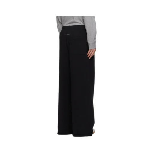 Mm6 Maison Margiela Logo Patch Straight-Leg Trousers