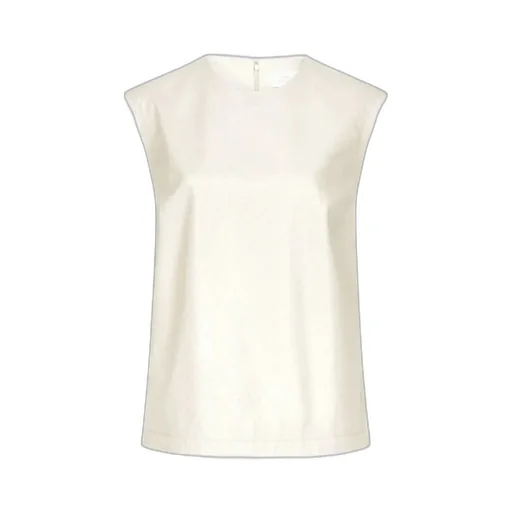 Fiza Ostrich-Effect Zip Top