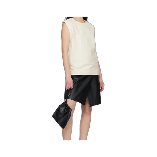 Fiza Ostrich-Effect Zip Top