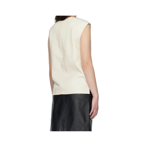 Fiza Ostrich-Effect Zip Top