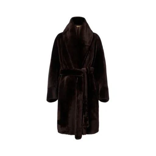 Juno Shearling Wrap Coat