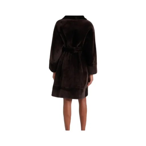 Juno Shearling Wrap Coat