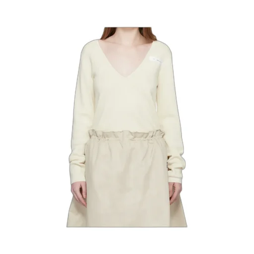 V-Neck Wool Blend Sweater