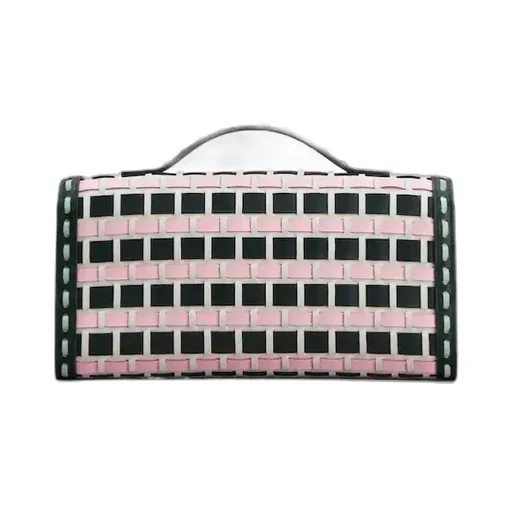 Belle Vivier Clutch In Leather