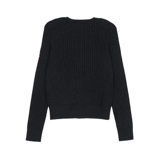 Metallic Cable Cardigan