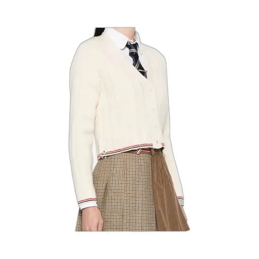 V-Neck Long-Sleeved Knitted Sweater