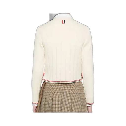 V-Neck Long-Sleeved Knitted Sweater