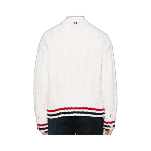 V-Neck Long-Sleeved Knitted Sweater