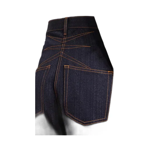 Denim High-Rise Barrel-Leg Jeans