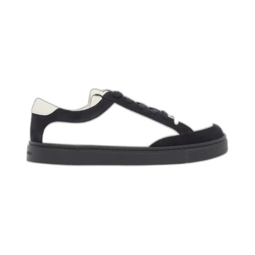 Colour Block Leather Sneakers