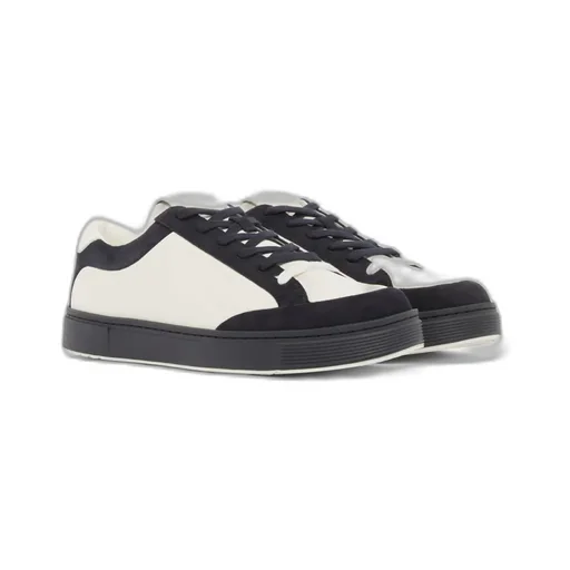 Colour Block Leather Sneakers