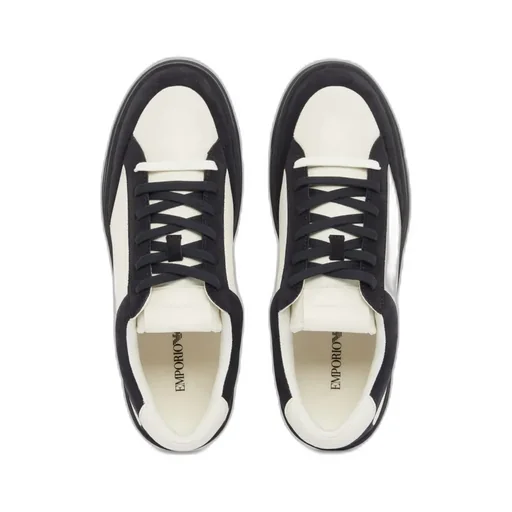 Colour Block Leather Sneakers