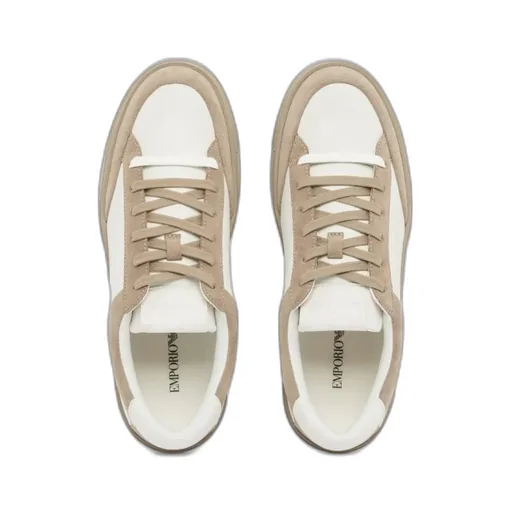 Suede-Panel Sneakers