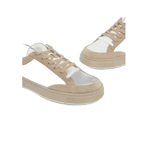 Suede-Panel Sneakers