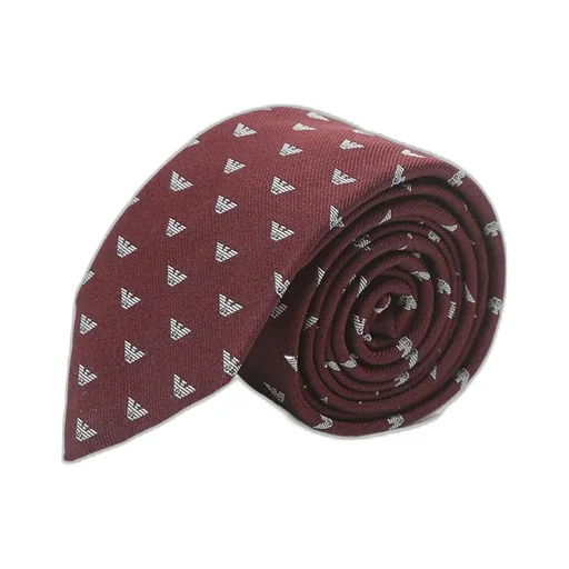 Bordeaux Logo-Motif Tie