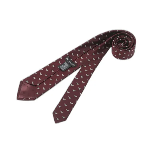 Bordeaux Logo-Motif Tie