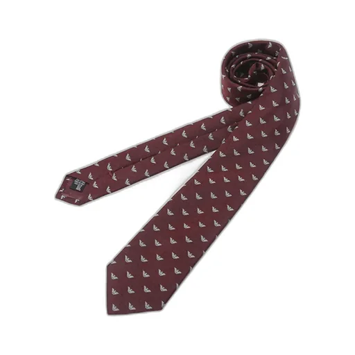 Bordeaux Logo-Motif Tie