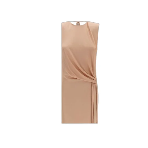 Elisabetta Franchi Open Back Sleeveless Red Carpet Dress