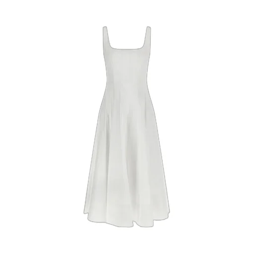 Staud Wells Pleated Sleeveless Dress