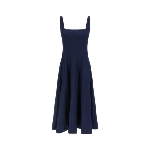 Staud Wells Pleated Sleeveless Dress