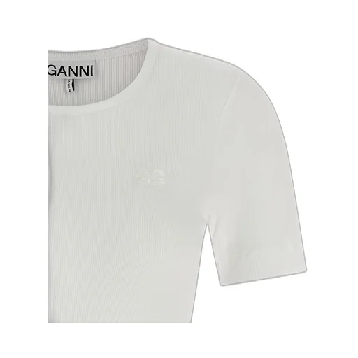 Ganni Logo Embroidery T-Shirt