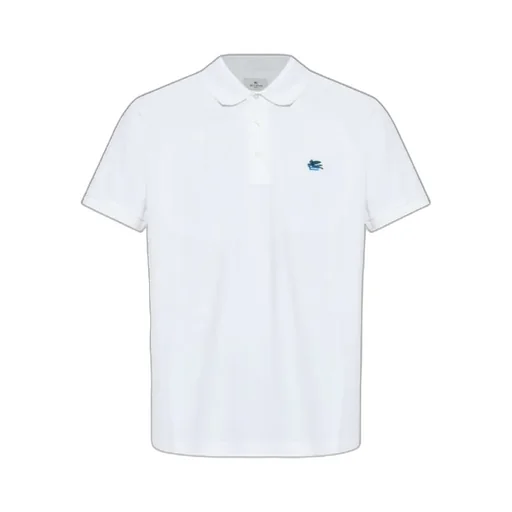 Etro Logo-Embroidered Short-Sleeved Polo Shirt