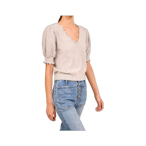Polline Ruffled-Sleeve T-Shirt