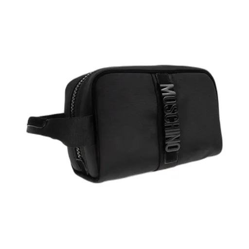 Moschino Logo Detailed Zipped Cosmetic Bag