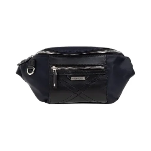 Iceberg Quilted Zip Belt Messenger Bag