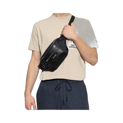 Iceberg Quilted Zip Belt Messenger Bag
