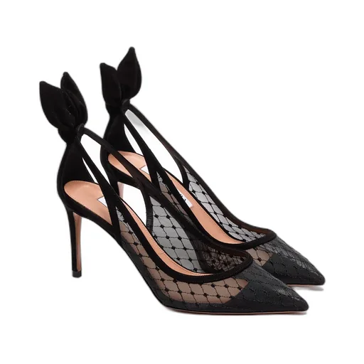 Aquazzura Mesh High Heel