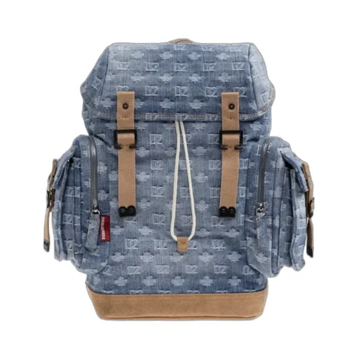 Dsquared2 Monogram-Patterned Drawstring Backpack