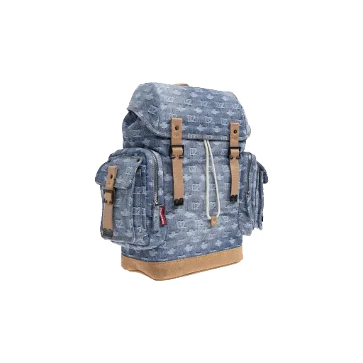 Dsquared2 Monogram-Patterned Drawstring Backpack