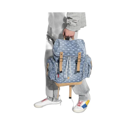 Dsquared2 Monogram-Patterned Drawstring Backpack