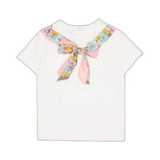 Fendi Kids Bow-Printed Crewneck T-Shirt