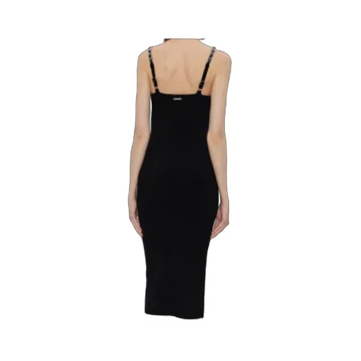 Chain-Strap Midi Dress