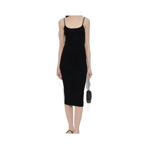 Chain-Strap Midi Dress
