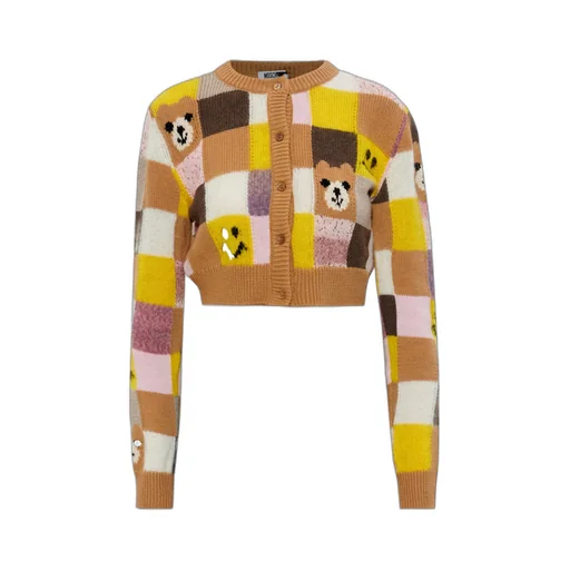 Moschino Long Sleeve Cropped Cardigan
