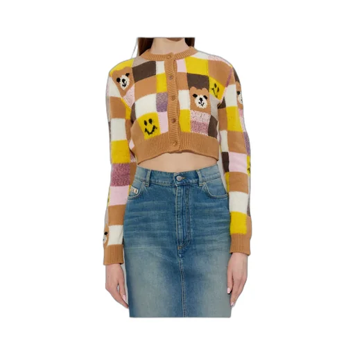 Moschino Long Sleeve Cropped Cardigan