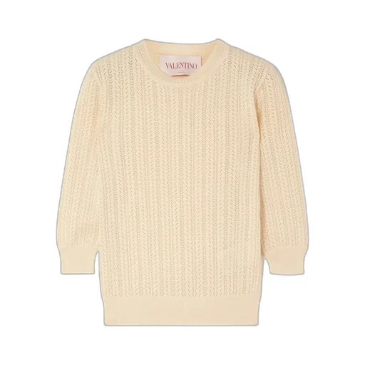 Round Neck Long Sleeve Knitted Sweater