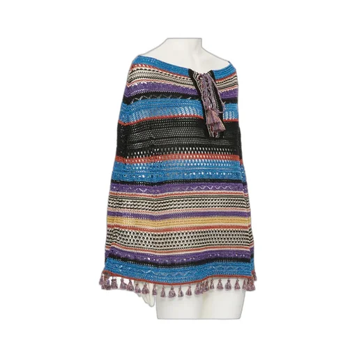 Striped Knit Shawl