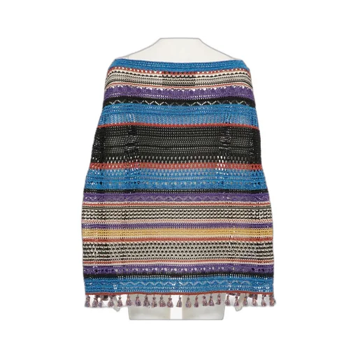 Striped Knit Shawl